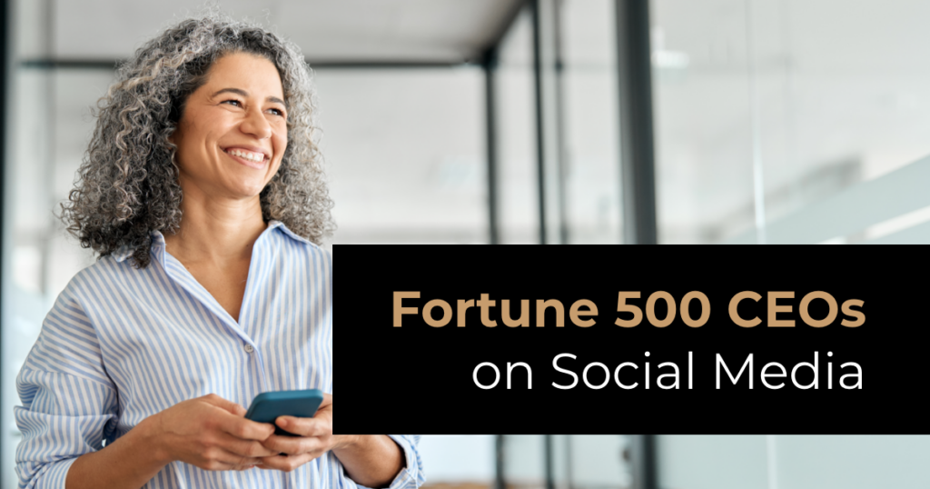 Infographic Fortune 500 CEOs On Social Media Influential Executive