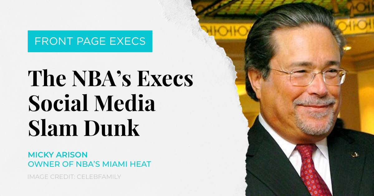 The NBA's executives social media slam dunk